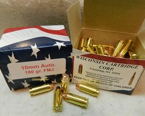 10mm Auto 180 gr FMJ 1050 fps (50 Rounds)(Reman)