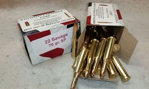 22 Savage High Power 70 gr SP (20 rounds)(New)