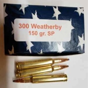 300 Weatherby Mag 150 gr SP 3100 fps (20 Rounds)(New)