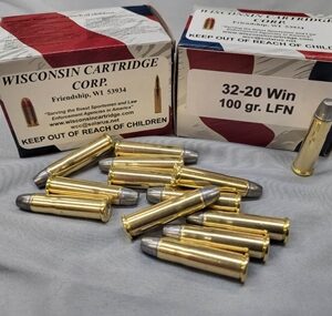 32-20 Win 100 gr LFN 900 fps (50 Rounds)(Reman)