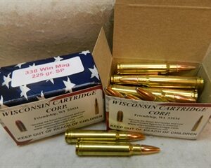 338 Win Mag 225 gr SP 2750 fps (20 Rounds)(Reman)