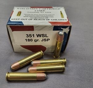 351 WSL 180 gr JSP 1700 fps (20 Rounds) (New)